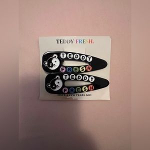 Teddy Fresh Hair Clips - Set of 2